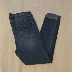 Classic Skinny Cigarette Style Blue Denim Jeans